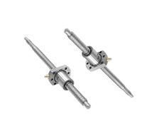 Ball Screw with nut Machine Parts 2pcs Ball Screw SFU2005 1000-1300mm Roller With Single Nut Dia 20mm Pitch 5mm For CNC Part(1300mm)