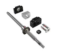 Ball Screw with nut Machine Parts SFU1605 L250-1000mm Ball Screw Set With Single Nut+BKBF12+DSG16H+Coupling For Parts C7 End Machined(550mm)