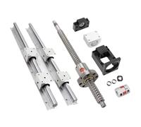 Ball Screw with nut Machine Parts SFU2005 Ball Screw Length 150mm-1000mm+Nut+BF15+HM15-86+Coupling+DSG20H+2pcs SBR20 Linear Rail(850mm)