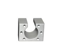 Ball Screws Accessory,Bearing Slide Block,1PC Aluminum Screw Nut Open Type Conversion Mount Fixed Seat For SFU1605 SFU2005 SFU3205 Shaft Position(Silver,HD20 36mm ID)