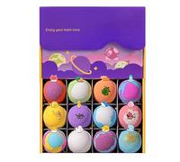 Ball Set - 12Pcs Soap Fizzers, Fragrant Bubble Spheres, Gentle Cleansing Bombs | Refreshing Bubble Balls for Family Holiday Birthday Bathing Fun Surprise Toy Inside