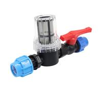 Ball Shut-off Valve, Straight T Valves with Burr,Drip Irrigation Valves for Automatic Irrigation - for Automatic Irrigation Robust Valve