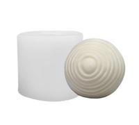 Ball Silicone Mould - 8.8 cm Spiral Ball Resin Casting Mould, Reusable Flexible Silicone, Durable, Non-deformation Candle Making Mould, Resin Mould | Silicone Mould for DIY Candle Making