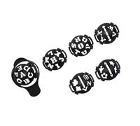 Ball Stencil Marker Set, Putting Drill Templates, Letter Number Inserts, Curved Placement Holder, Manual Identification Accessory Golf Ball Stencil Marker Alignment Marking Tool Line Maker Drawing