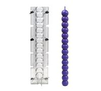 Ball Stick Candle Mould - Clear Column Casting Mould, Stackable Sculpture Pattern, Multi-Purpose Wax Craft Mould Set, Reusable Aromatherapy Tool | Artistic Candle Making for Beeswax - S