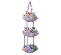 Ball Storage - 3 Layer Over-the-Door Ball Holder Bag | Wall Storage For Sporting Goods | For Basketball Soccer Volleyball American Football Gym Garages Schools Home