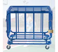Ball Storage Cart on Wheels - Organizer Rack for Basketballs, Volleyballs, and Footballs - Perfect for Schools and Playgrounds