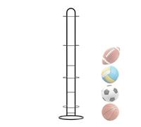 Ball Storage Rack, 2/3/4 Tier Cube Football Stand, Durable Basketball Stand, Organizer Vertical Ball Rack Display Stand, BallStorage Garage, Basketball OrganizerRack For VolleyballBasketball Football