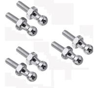 Ball Stud Bolt,6Pcs 10mm M6 Pin Bolt End Fittings Thread Scraw for Gas Struts Ball Ended Bonnet