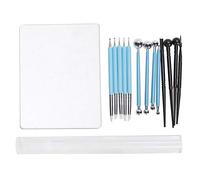Ball Stylus Clay Sculpting Tool Set, Dual - Ended Pottery Carving Modeling Tools with Stainless Steel Tips, for Ceramic Clay Sculpture, Handicrafts, Paper Flowers and Rock Drawing