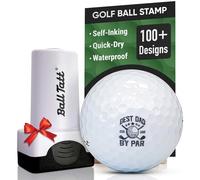 Ball Tatt - Best Dad by Par Golf Ball Stamp, Golf Ball Stamper, Self-Inking Golf Ball Stamp Markers, Reusable Golf Ball Marking Tool to Identify Golf Balls, Golfer Gift Golfing Accessories