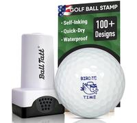 Ball Tatt - Birdie Time Golf Ball Stamp, Golf Ball Stamper, Self-Inking Golf Ball Stamp Markers, Reusable Golf Ball Marking Tool to Identify Golf Balls, Golfer Gift Golfing Accessories
