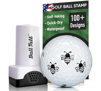 Ball Tatt - Golf Ball Stamp, Self-Inking Golf Ball Stamper, Golf Ball Marker, Reusable Golf Ball Marking Tool to Identify Golf Balls, Golfer Gift, Golfing Accessories for Men and Women - (Honeybee)