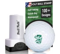 Ball Tatt - Golf Ball Stamp, Self-Inking Marker - Quick-Dry Permanent Marking Tool, No Leaks or Refills, Reusable & Waterproof Golfing Stamper - Ideal Gift for Golfers, Dads, Retirement (Crocodile).