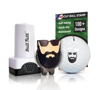 Ball Tatt - Golf Ball Stamper, Self-Inking Golf Ball Stamp, Custom Golf Ball Marker with 1.25" Hat Clip, Reusable Golf Ball Marking Tool to Identify Golf Balls, Golfer Gift Golfing Accessory Beard Man
