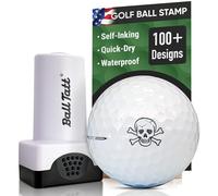 Ball Tatt - Skull & Crossbones Golf Ball Stamp, Golf Ball Stamper, Self-Inking Golf Ball Stamp Markers, Reusable Golf Ball Marking Tool to Identify Golf Balls, Golfer Gift Golfing Accessories