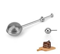 Ball Telescopic Flour Sifter for Baking,Powdered Sugar Shaker Duster Sifter,Flour Sifters Stainless Steel Powdered,Multi-Purpose Kitchen Tool for Bakers,Baristas & Home Chefs