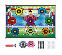 Ball Toss Game - Soccer Accuracy Practice Set, Velvet Mat Target Shooter Activity, Passing Kicking Scoring Skill Development | Sports Toy Set for Youth Recreational Backyard