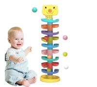 Ball Tower - Swirling Ball Tower, Ball Ramp Toy | Funny Rolling Ball Tower for Babies and toddler, Educational Colorful Drop Game, Durable and Safe Early Learning Toy, Classic Gift for Kids