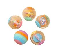 Ball Toys for Babies, Crawling Sensory Rattle Ball, Easy Grasp Rolling Toy, Soft, Engaging Wean Play Ovoid, Ideal for Preschool Learning and Early Development for 3+ Months