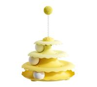 Ball Track Cat Toy - 3-Level Roller Track, Interactive Kitten Toy, Rolling Ball Chaser, Game | 3-level Roller Cat With Sturdy Design For Living Room Bedroom Kitchen Porch Entryway A