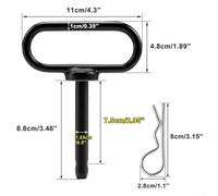 Ball Trailer Hitch with Chain Groove Hook Compatible with Atvs Carts Heavyduty Towing Hitch Kit Perfect for Lawn Mower Tractor 6mm Steel
