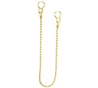 Ball Type and S Hook Shaped Chain 12 Inch Replacement Brass Sink Basin Bath Ball Plug Chain with S Hook Ends 30cm Ideal for Kitchen and Bath Sink Basin 1 pack.