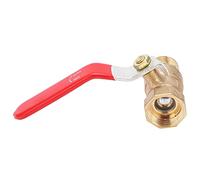 Ball Valve, 1/2 Inner Ball Valve 1/4 Outer Wire with Red Handle for Ball Valve for Air Compressor for Ball Valve Accessories for Pex Valve