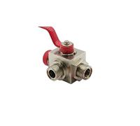 Ball Valve, 1 Ball Valve Piece High Pressure Hydraulic Two-Position Three-Way for Water and Solvent Agents Acids and Natural Gas, Etc.,Labor/Time-Saving