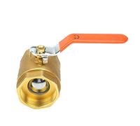 Ball Valve, 1pc Shut Off Valve Brass Ball Valve DN50 2BSP Brass Pipe Ball Valve 1.6MPa for Water Oil Gas