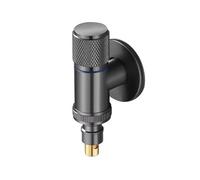 Ball Valve 2pcs Washing Machine Automatic Water Stop Valve Solid Brass Single Cold Wall Mounted Cold Water Outlet Basin Pressure Piping(Grey)