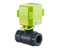 Ball Valve 3/8" 1/2" 1" 1-1/4" Motorized Ball Valve PVC AC220v DC9v-24v DN15 DN20 Signal Feedback Motor Control(3/4",AC220V_XY-03K)