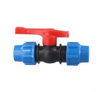 Ball Valve Connector, MDPE Irrigation Pipe Fittings Valve, Plastic Ball Valve Shut-Off Stop Tap Valve for Water Pipe Compression Fittings (20mm)