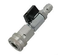Ball valve kit for pressure washers constructed from steel, includes quick connect and NPT male thread adapters for reliable water flow control (38 Valve)