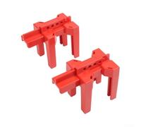 Ball valve locking device 2pcs adjustable for outdoor faucet security, compatible with DN8 DN50 and DN8 DN80 valves, made from ABS material (M-H18)