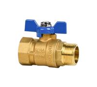 Ball Valve Male Female Valve Brass Butterfly Handle Shut-Off Control Valve for Water Oil Gas (3/4" DN20)