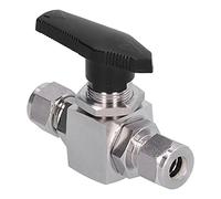 Ball Valve Stainless Steel 316L 3 Piece Mini Female Replacement Switch Device 10mm High Pressure Resistant Airtight Design for Energy Conservation Petrochemical Industries