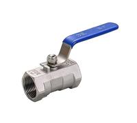 Ball Valve, Stainless Steel Reducer Port 1-Piece Ball Valve DN8/DN10/DN15/DN20/DN25 Female Water Gas Oil,Labor/Time-Saving(201,DN15)