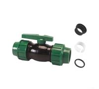 Ball Valve Switch For Pe Tube Tap Water Splitter Quick Install Valve For Irrigation Systems With Flexible Pipe Connections And Smooth Handle Operation In Black Color(PE50 Ball Valve)
