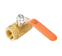 Ball Valve, Water Valve Shut Off 1pc DN15 1/2"BSP Brass Pipe Ball Valve 1.6MPa Brass Ball Valve for Water Oil Gas