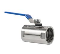 Ball Valve Wide Type Ball Valve 1/4”3/8" 3/4" 1" 1-1/4" 1-1/2" 2" Threaded Tap Water Pipe Switch DN8-DN50 Half Steel 1pcs(2 Inch)