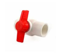 Ball Valve with Full Port, PVC Ball Valve Socket Butterfly Handle Garden Irrigation Aquarium Multicolor 20-110mm(Brown,40mm)