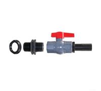 Ball Valve with Hose Connector for Managing Water Flow in Pool Equipment Irrigation Systems and Outdoor Plumbing (32mm)