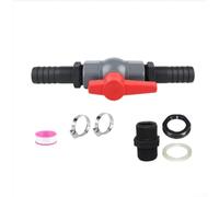 Ball Valve with Hose Connector for Pool Drain Hose Coupling and Sump Pump Discharge 3/4 1 1-1/4 Inch PVC Water Valve (25mm)