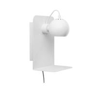 Ball Wall Lamp with USB Matt White