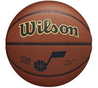 Wilson Basketball, NBA Team Alliance, Utah Jazz, Outdoor and indoor, PureFeel Cover, Size: 7, Brown