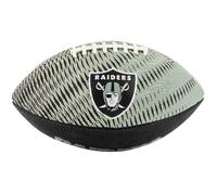 Wilson NFL Team Tailgate American Football, Rubber, Silver / Black, Junior