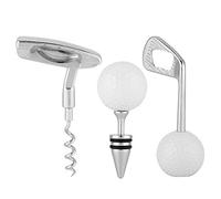 Ball Wine Stopper, Novelty Bottle Opener Set, Shaped Corkscrew Beer Bottle Opener Kitchen Gadgets Champagne Stoppers for Club Bar Wedding Celebration Golfer Enthusiast Gift