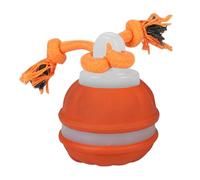 Ball with Rope - Moving Dog Ball | Automatic Rolling Balll | Colorful Chew Toys Pet Accessories for Chewing Exercise Playing Teeth Cleaning Engaging Set for Puppy Teething Relief Interactive Fun