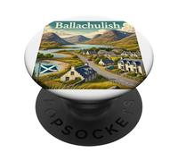 Ballachulish, Cartoon-Style Illustration PopSockets Adhesive PopGrip